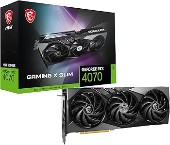 GeForce RTX 4070 MSI グラフィックボード デュアルファン Amazon | MSI GeForce RTX 4070 GAMING X SLIM 12G グラフィック